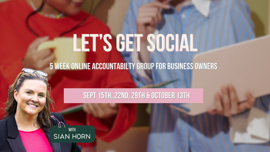 Let's Get Social: 5 week Social Media & AI training for business owners (Online)