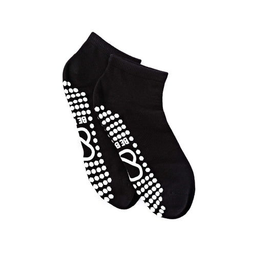BeBelle Black Bamboo Grip Socks