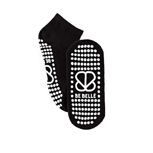 BeBelle Black Bamboo Grip Socks